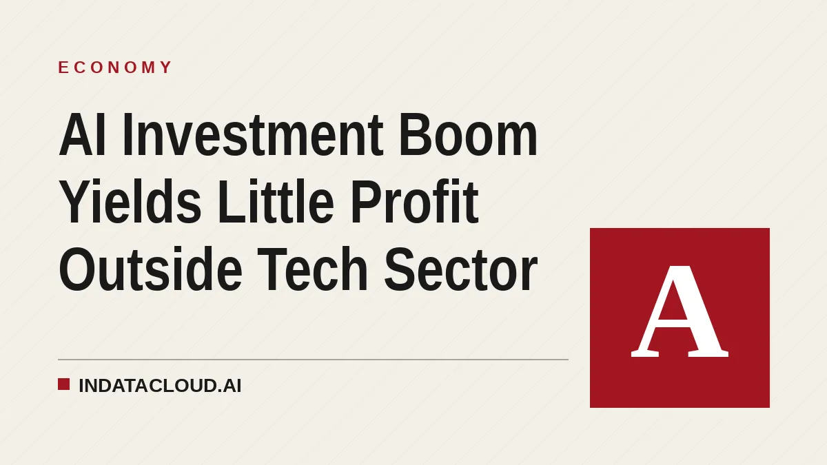 AI Investment Boom Yields Little Profit Outside Tech Sector