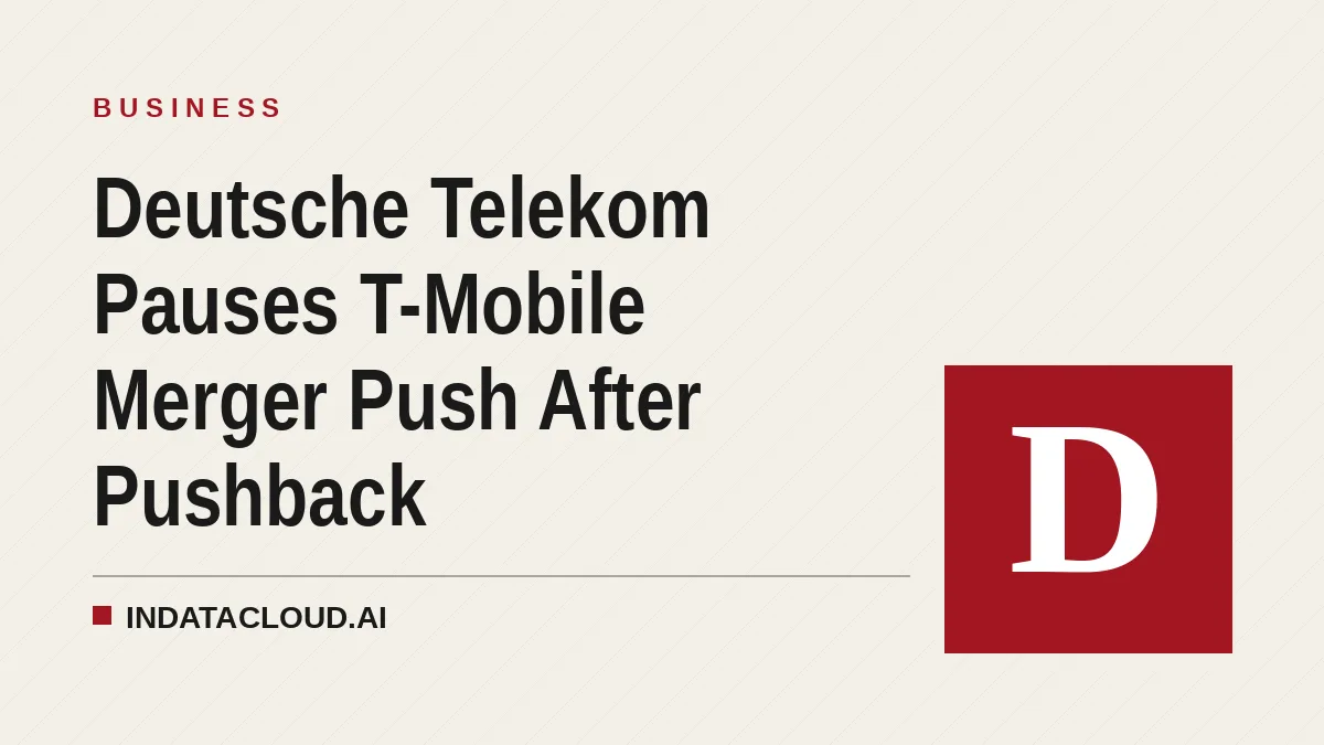 Deutsche Telekom Pauses T-Mobile Merger Push After Pushback