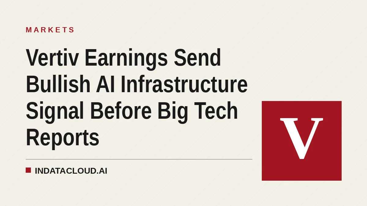Vertiv Earnings Send Bullish AI Infrastructure Signal Before Big Tech Reports