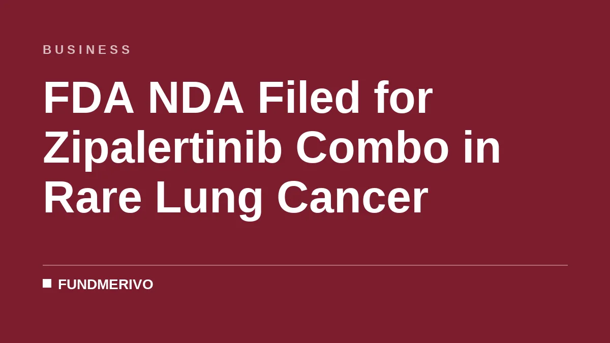 FDA NDA Filed for Zipalertinib Combo in Rare Lung Cancer