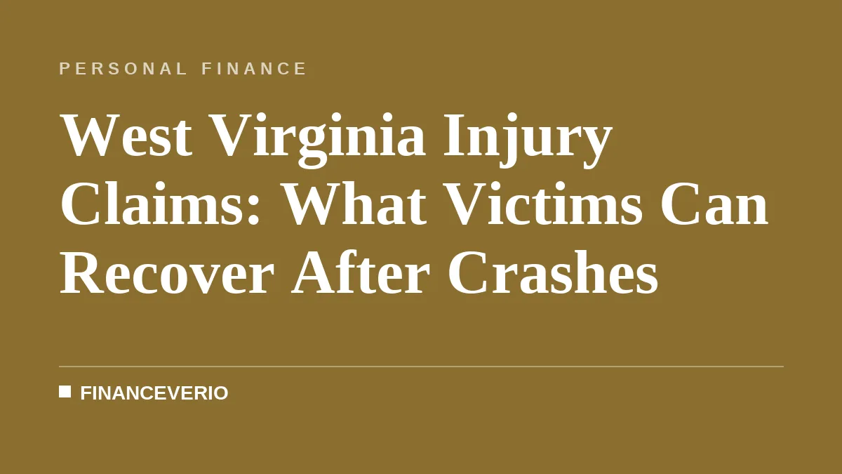 West Virginia Injury Claims: What Victims Can Recover After Crashes