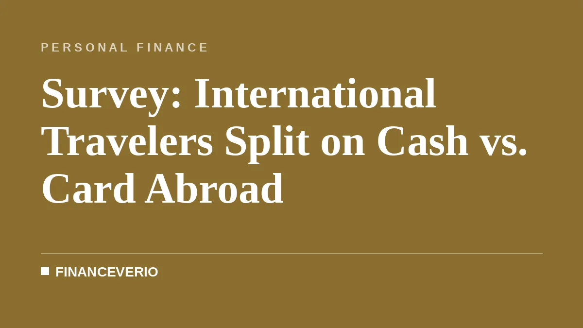 Survey: International Travelers Split on Cash vs. Card Abroad