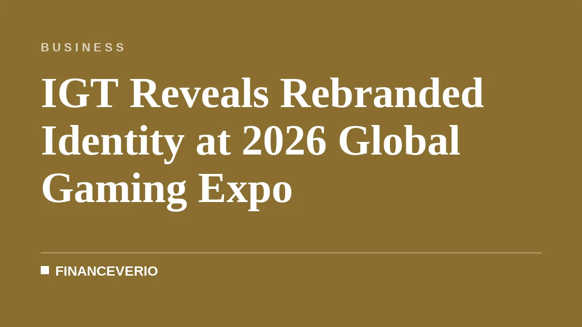 IGT Reveals Rebranded Identity at 2026 Global Gaming Expo