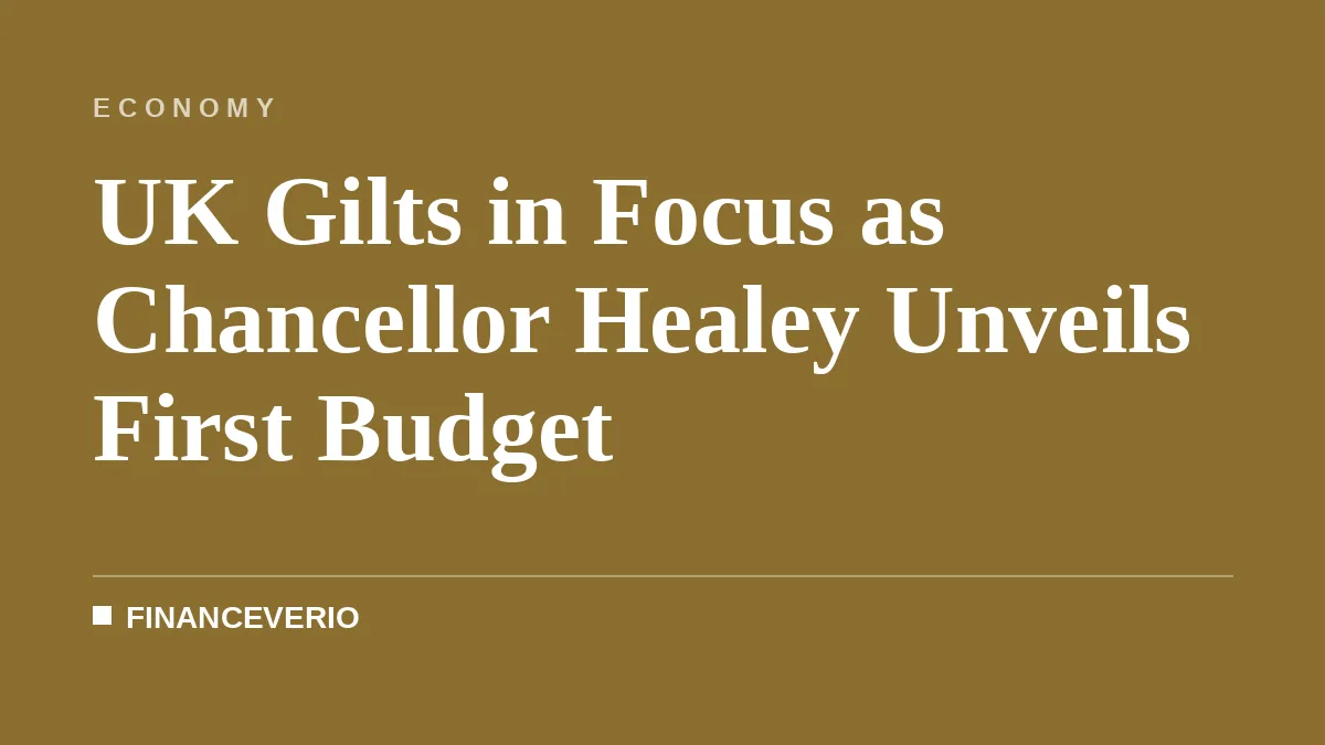 UK Gilts in Focus as Chancellor Healey Unveils First Budget