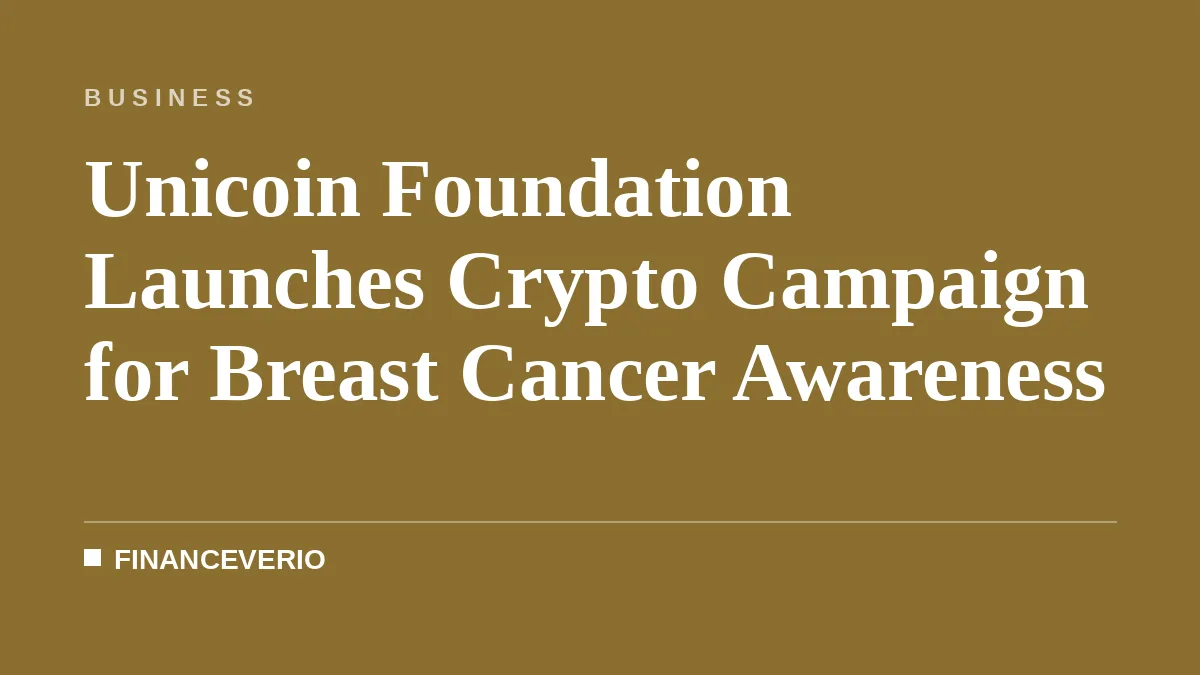 Unicoin Foundation Launches Crypto Campaign for Breast Cancer Awareness