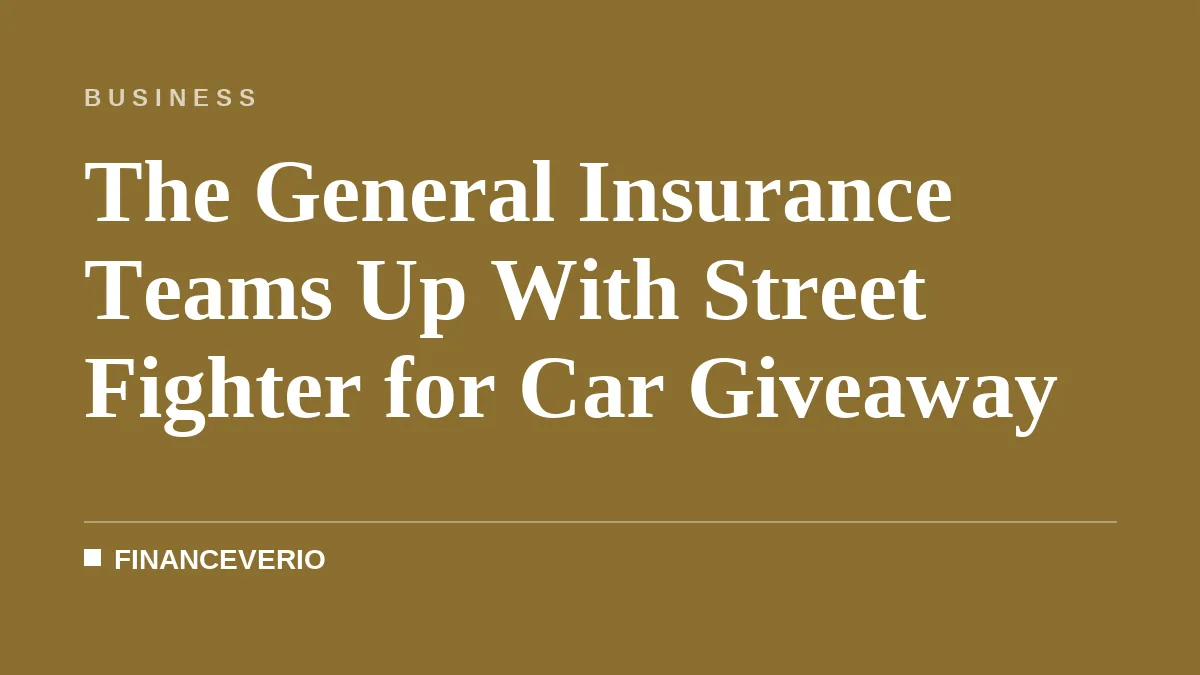The General Insurance Teams Up With Street Fighter for Car Giveaway