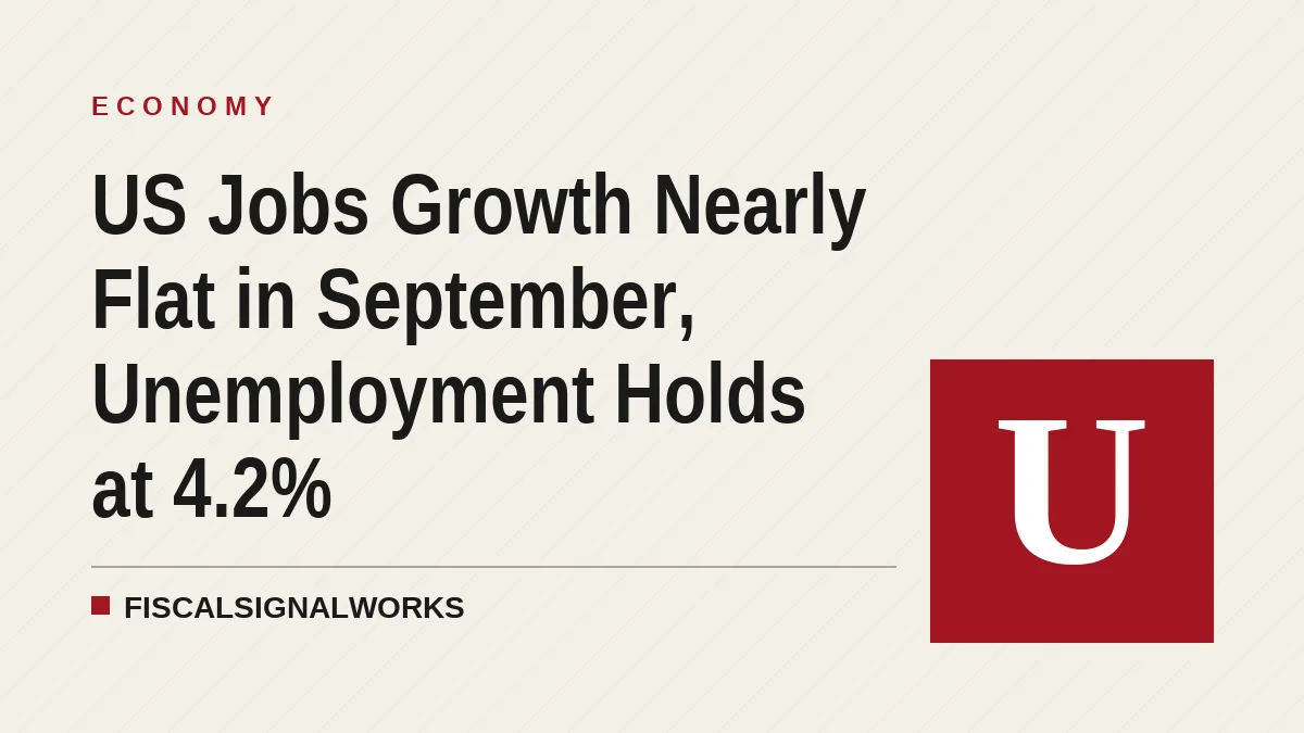 US Jobs Growth Nearly Flat in September, Unemployment Holds at 4.2%