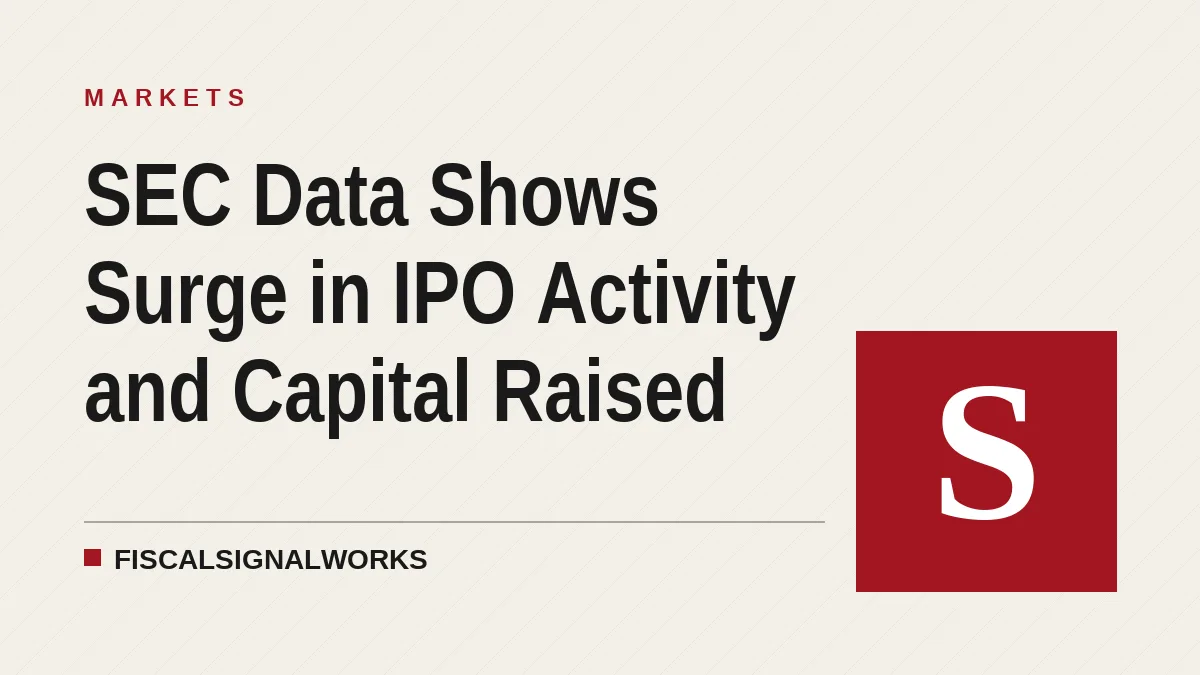 SEC Data Shows Surge in IPO Activity and Capital Raised
