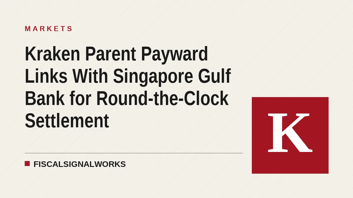 Kraken Parent Payward Links With Singapore Gulf Bank for Round-the-Clock Settlement