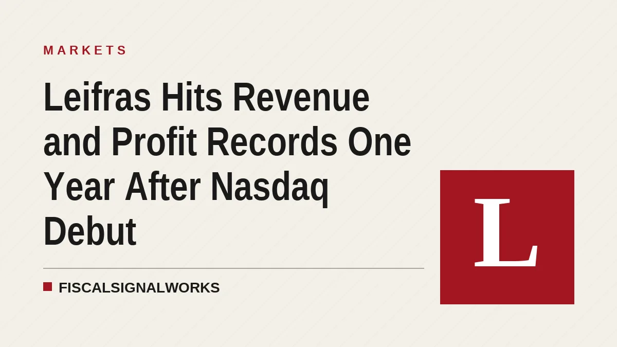 Leifras Hits Revenue and Profit Records One Year After Nasdaq Debut
