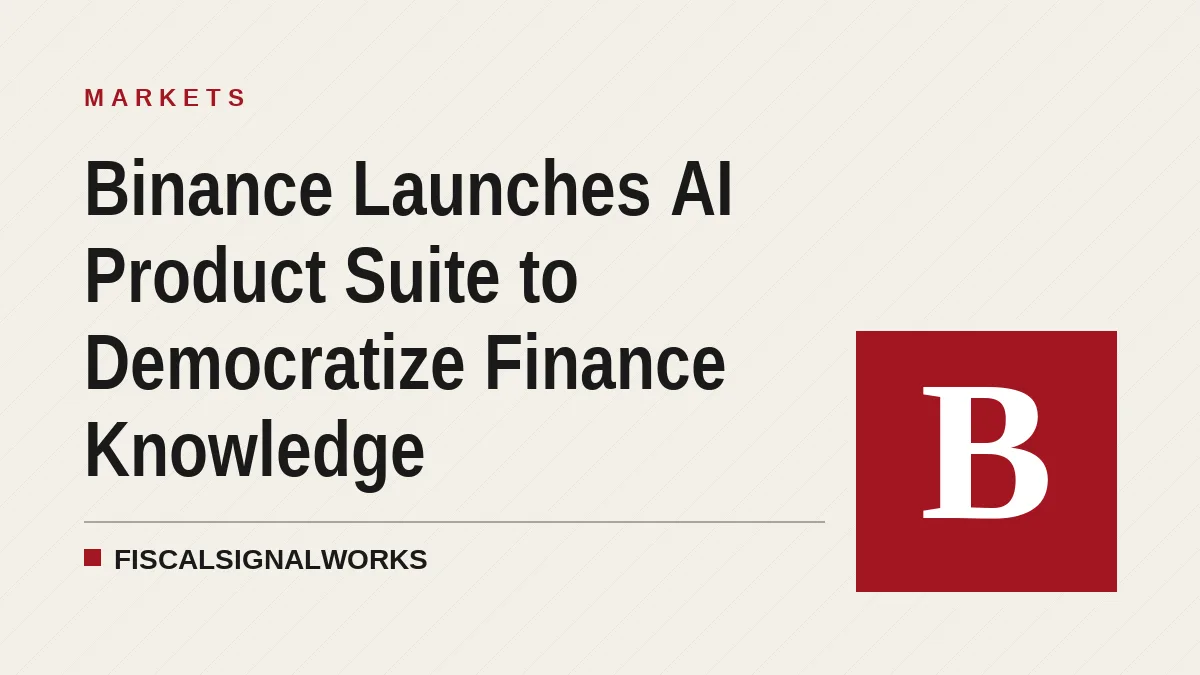 Binance Launches AI Product Suite to Democratize Finance Knowledge