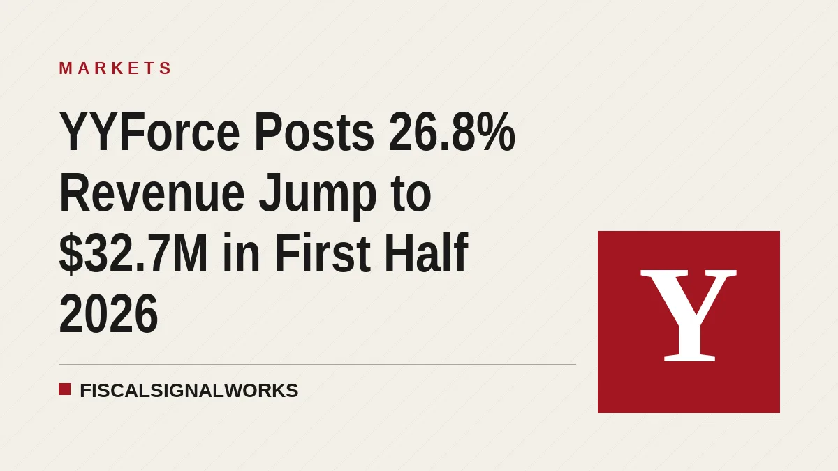 YYForce Posts 26.8% Revenue Jump to $32.7M in First Half 2026