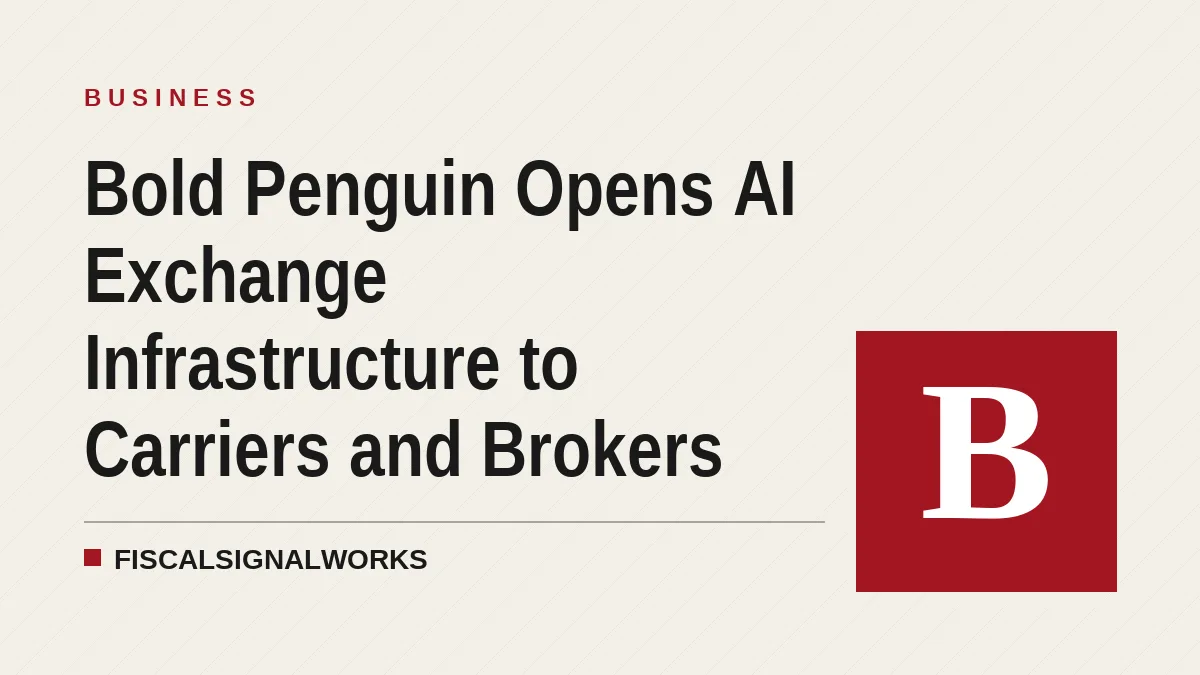 Bold Penguin Opens AI Exchange Infrastructure to Carriers and Brokers
