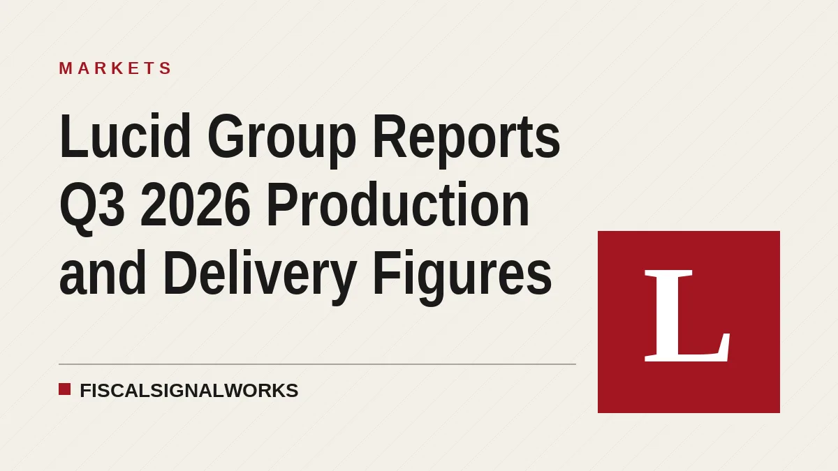 Lucid Group Reports Q3 2026 Production and Delivery Figures