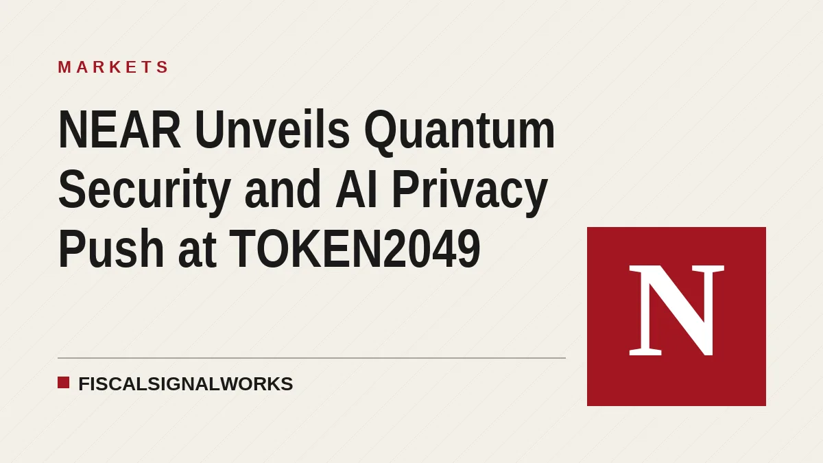 NEAR Unveils Quantum Security and AI Privacy Push at TOKEN2049
