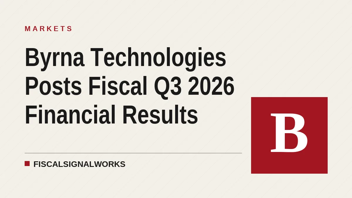 Byrna Technologies Posts Fiscal Q3 2026 Financial Results