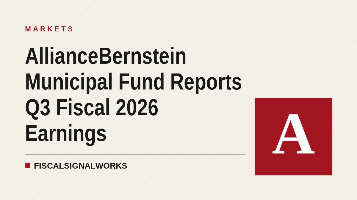 AllianceBernstein Municipal Fund Reports Q3 Fiscal 2026 Earnings