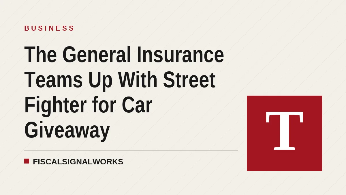The General Insurance Teams Up With Street Fighter for Car Giveaway