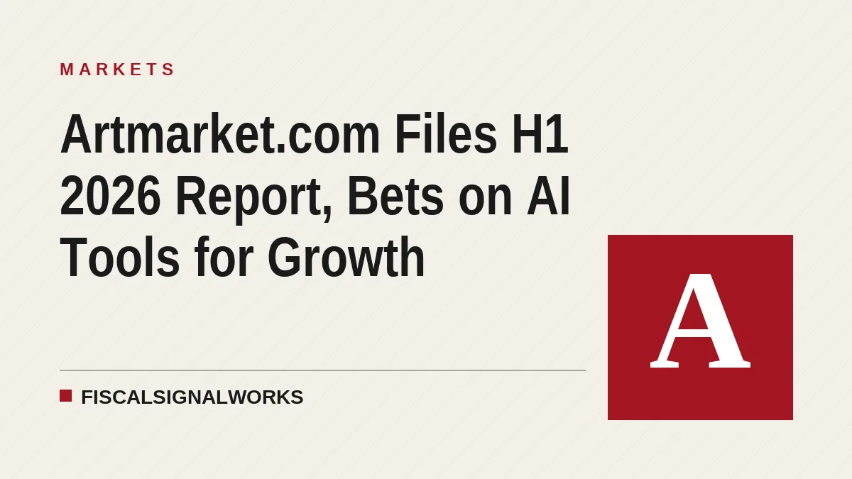 Artmarket.com Files H1 2026 Report, Bets on AI Tools for Growth