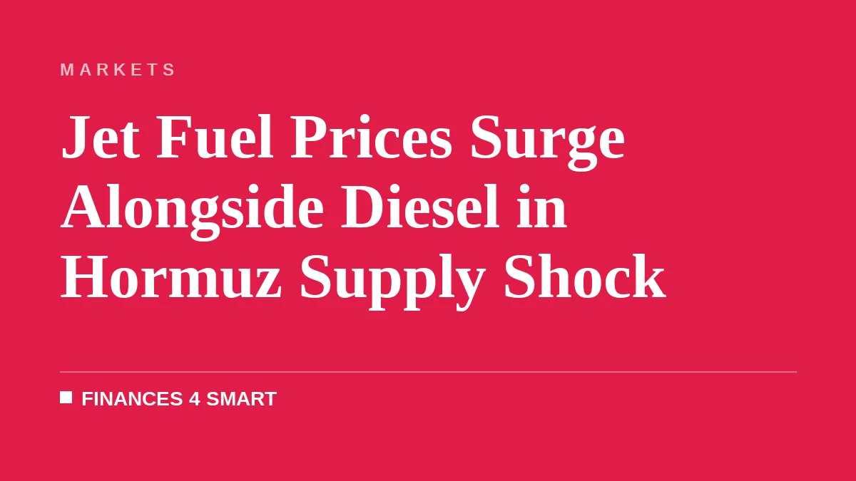 Jet Fuel Prices Surge Alongside Diesel in Hormuz Supply Shock