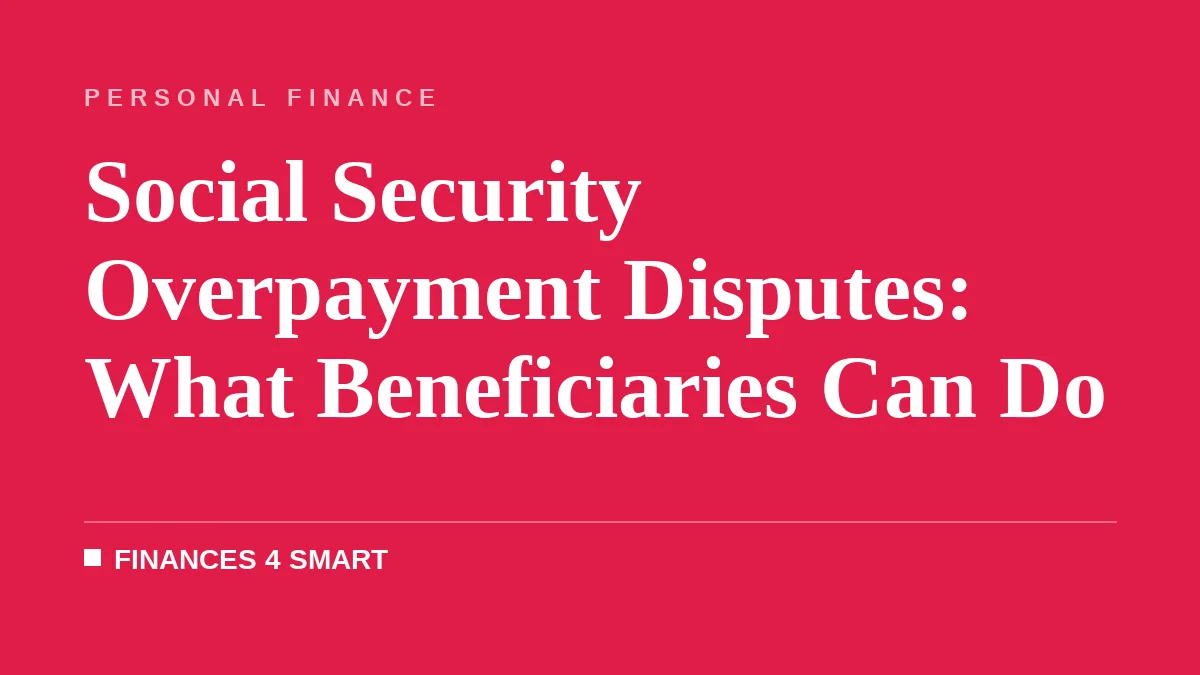 Social Security Overpayment Disputes: What Beneficiaries Can Do