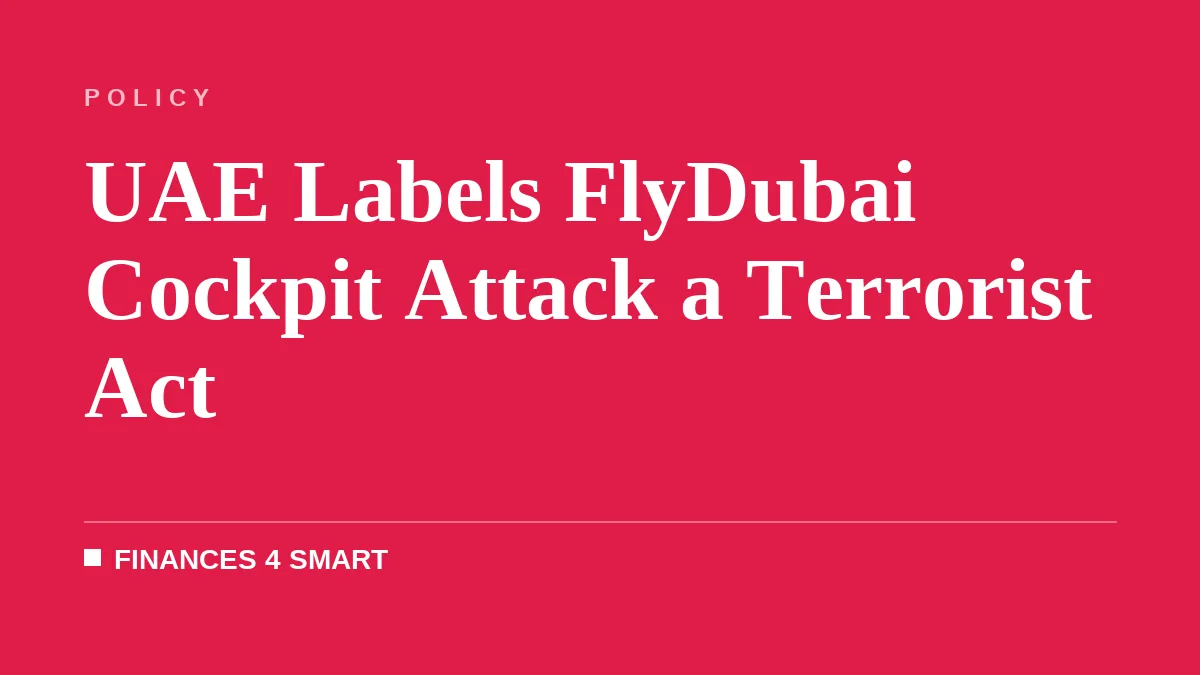 UAE Labels FlyDubai Cockpit Attack a Terrorist Act
