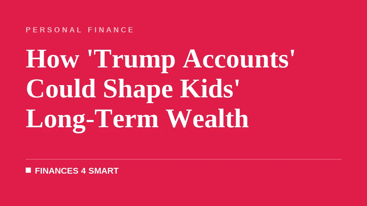 How 'Trump Accounts' Could Shape Kids' Long-Term Wealth
