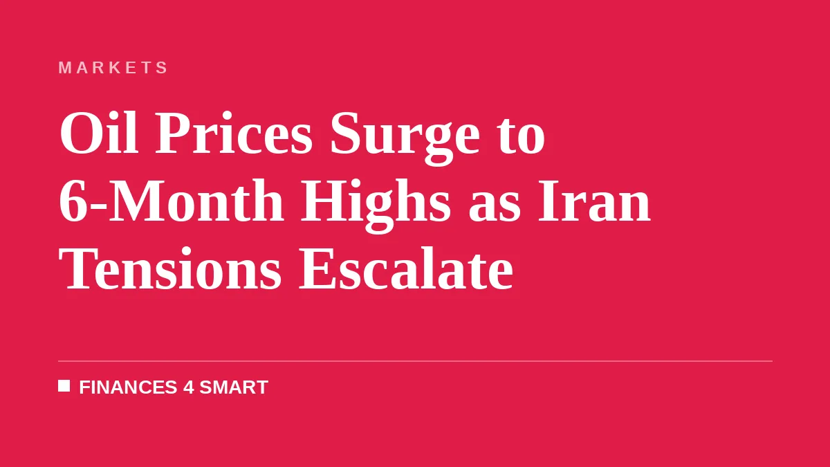 Oil Prices Surge to 6-Month Highs as Iran Tensions Escalate