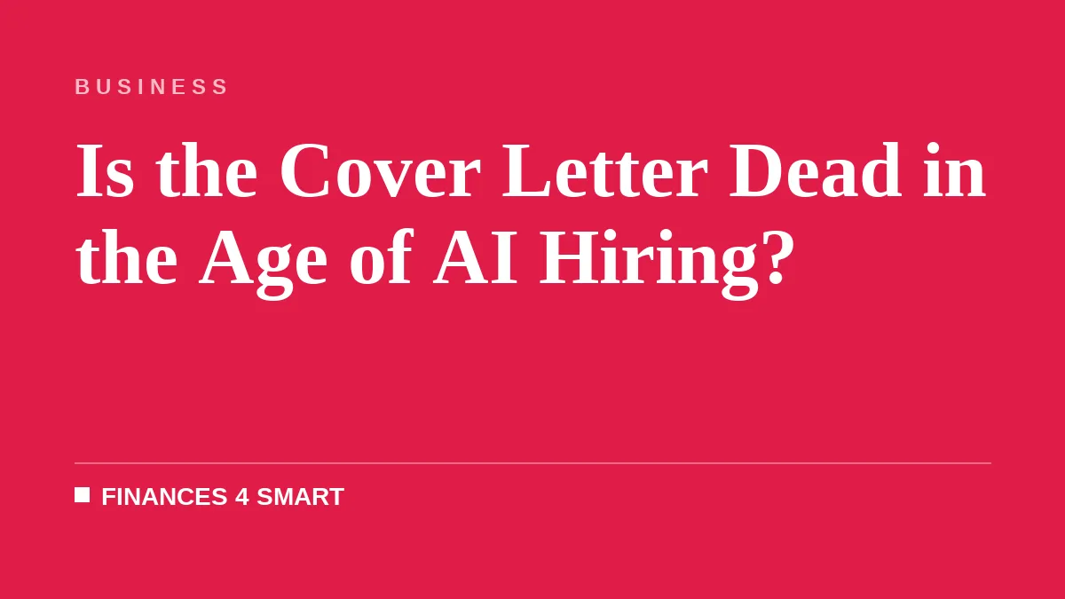 Is the Cover Letter Dead in the Age of AI Hiring?