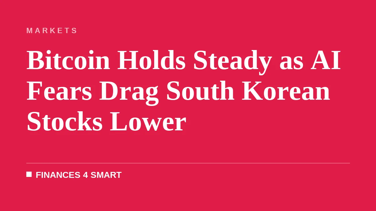 Bitcoin Holds Steady as AI Fears Drag South Korean Stocks Lower