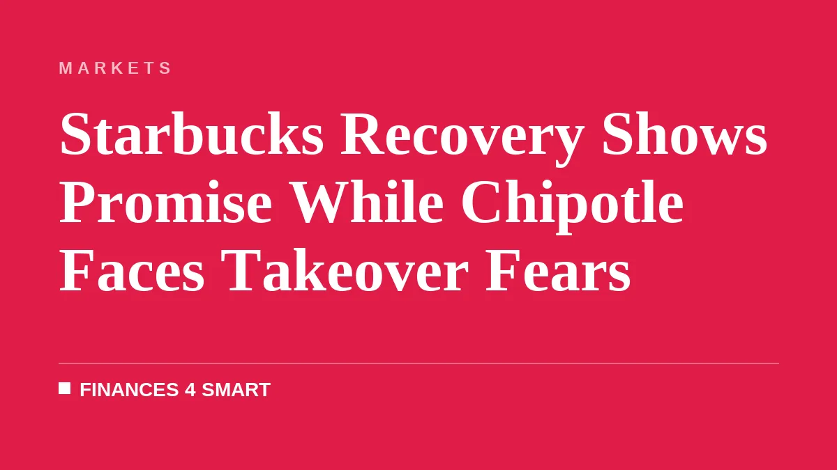 Starbucks Recovery Shows Promise While Chipotle Faces Takeover Fears