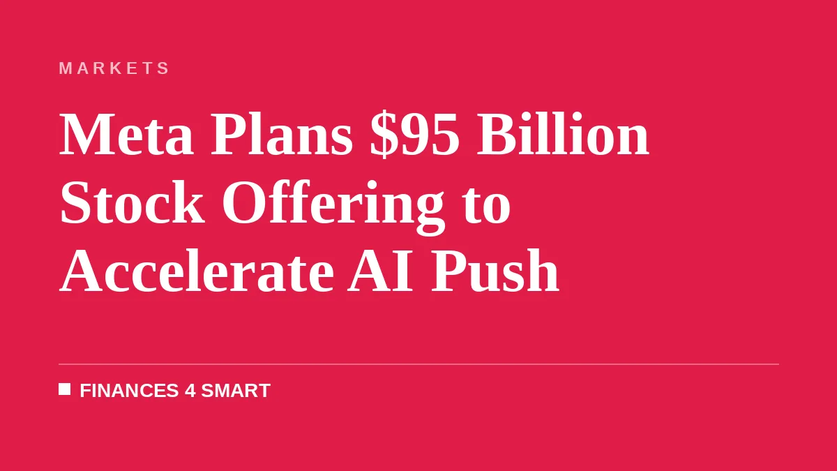 Meta Plans $95 Billion Stock Offering to Accelerate AI Push