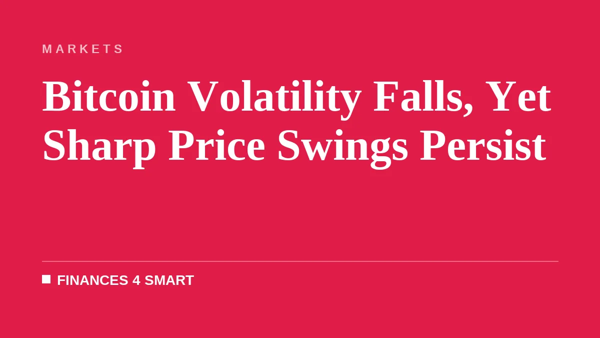 Bitcoin Volatility Falls, Yet Sharp Price Swings Persist
