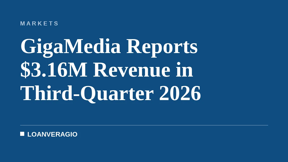 GigaMedia Reports $3.16M Revenue in Third-Quarter 2026