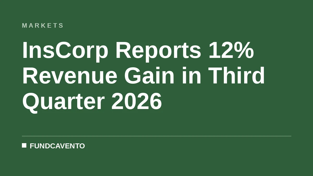 InsCorp Reports 12% Revenue Gain in Third Quarter 2026