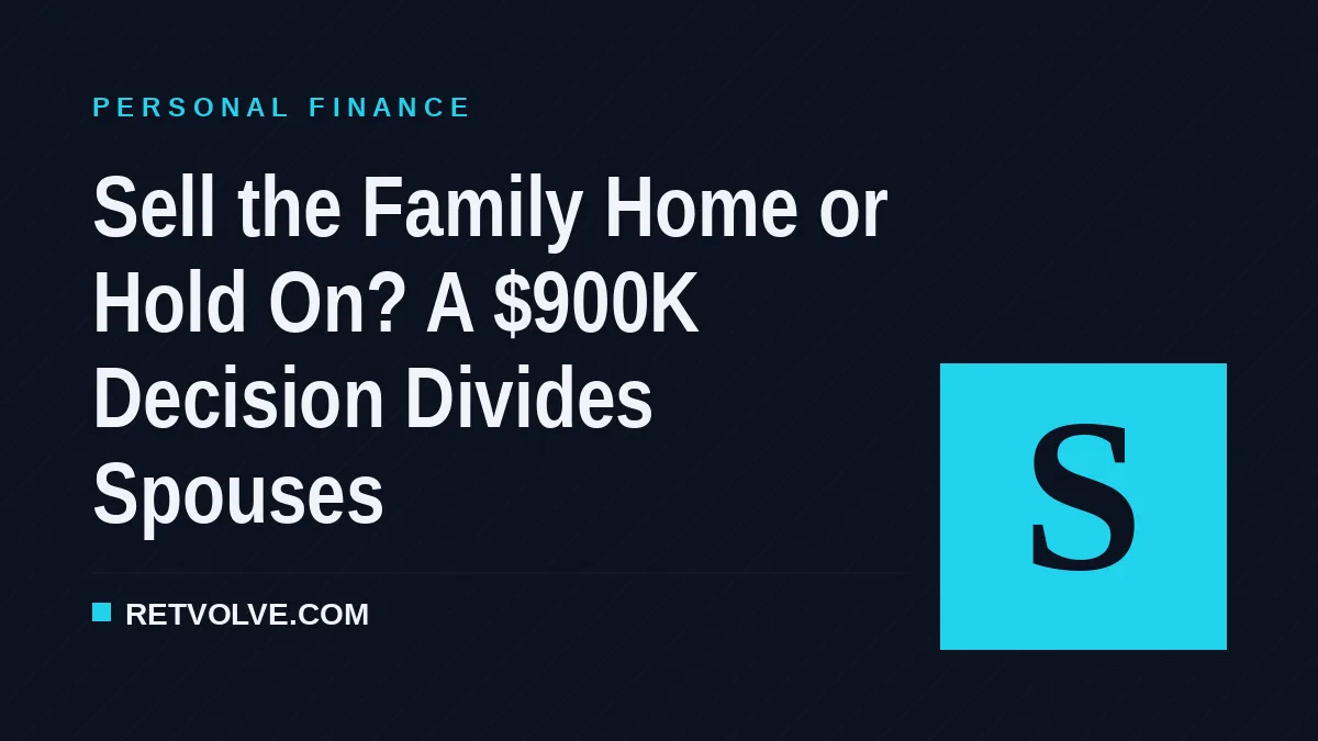 Sell the Family Home or Hold On? A $900K Decision Divides Spouses