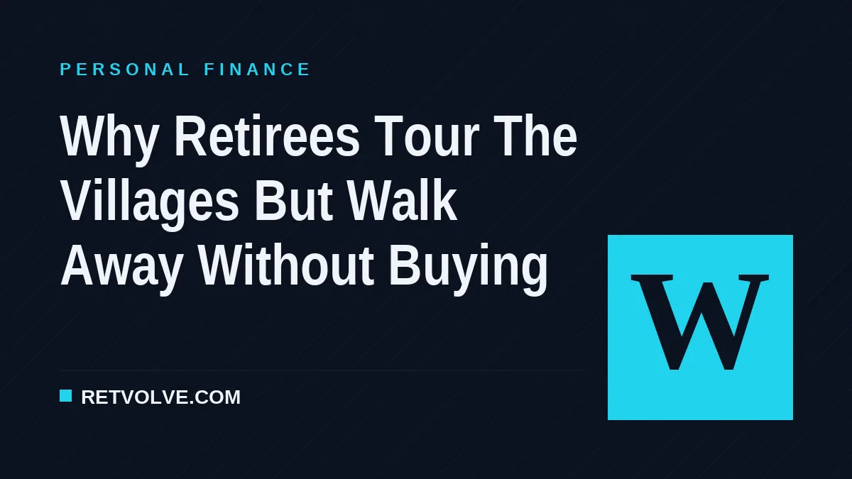 Why Retirees Tour The Villages But Walk Away Without Buying