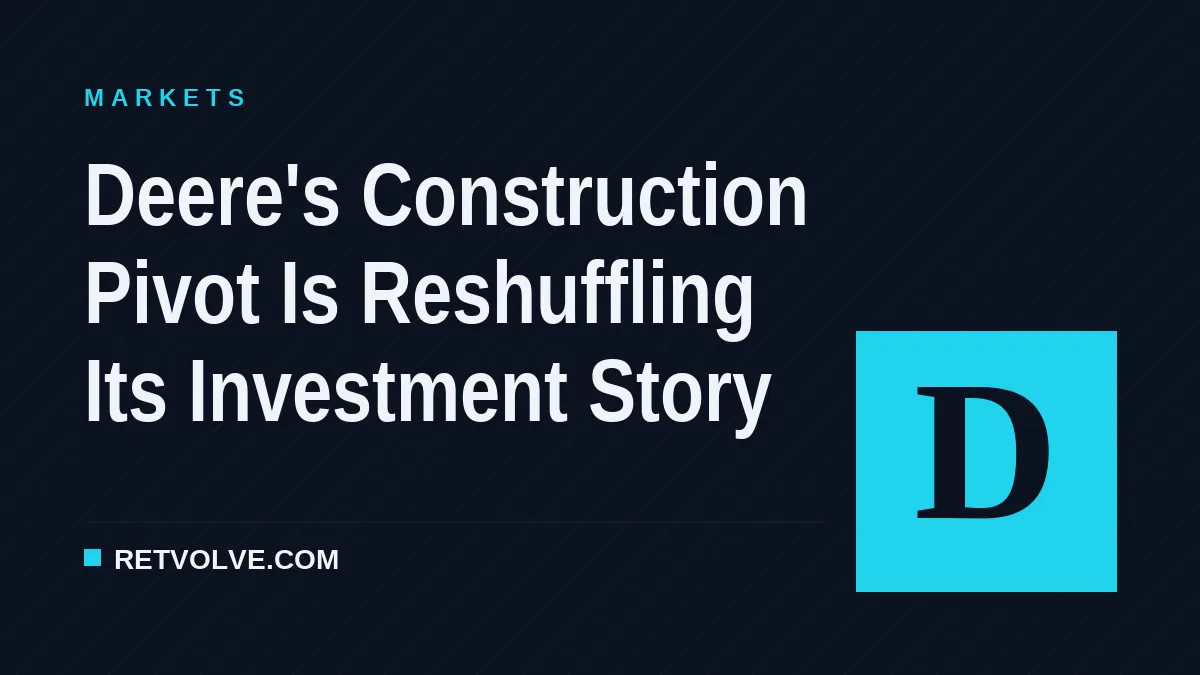 Deere's Construction Pivot Is Reshuffling Its Investment Story