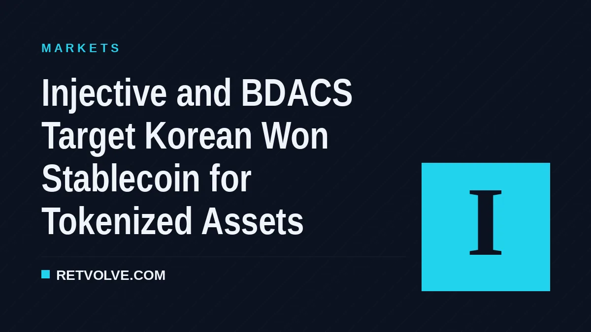 Injective and BDACS Target Korean Won Stablecoin for Tokenized Assets