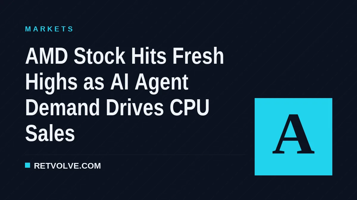 AMD Stock Hits Fresh Highs as AI Agent Demand Drives CPU Sales