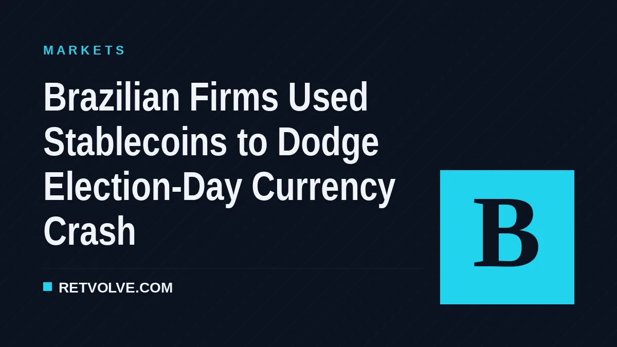 Brazilian Firms Used Stablecoins to Dodge Election-Day Currency Crash