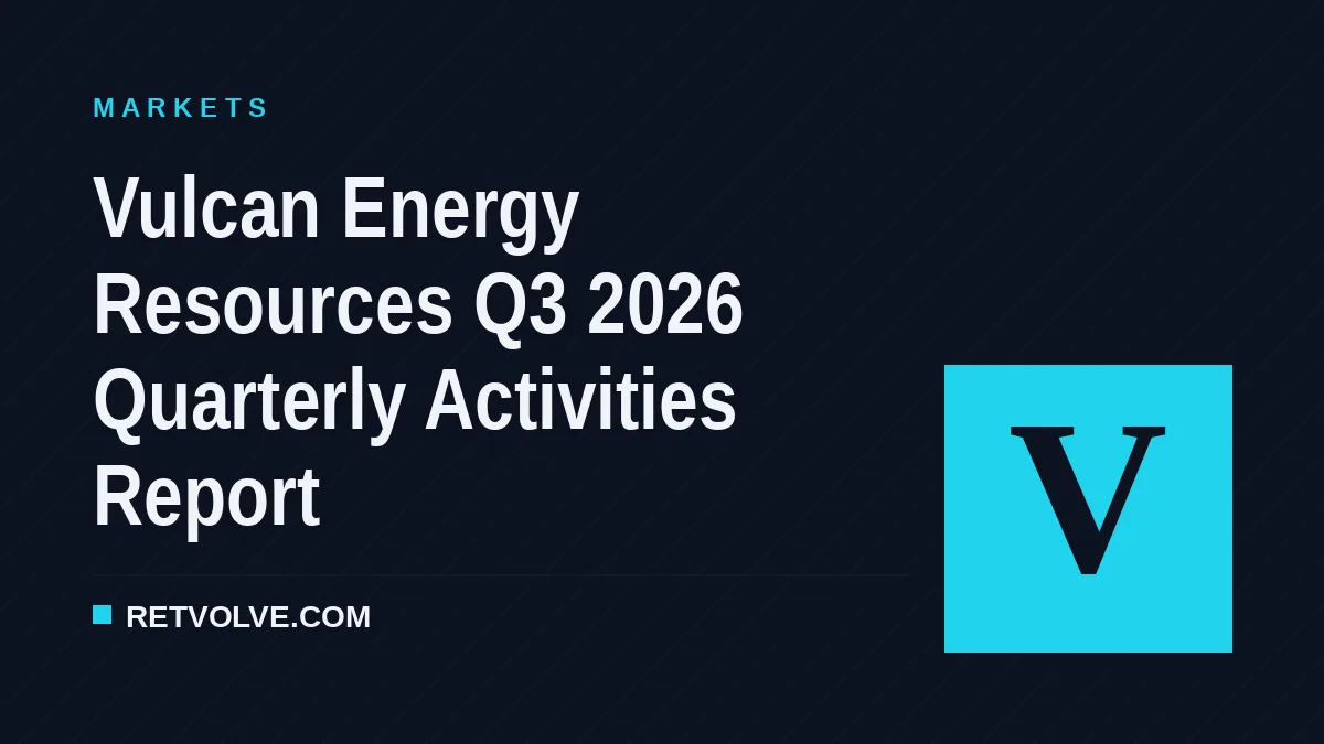 Vulcan Energy Resources Q3 2026 Quarterly Activities Report