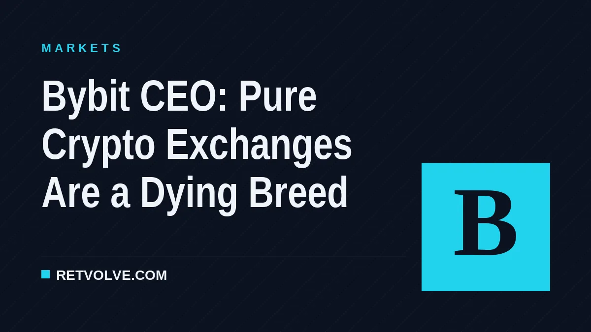 Bybit CEO: Pure Crypto Exchanges Are a Dying Breed