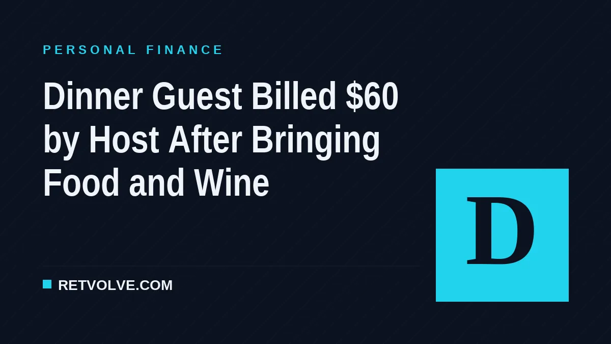Dinner Guest Billed $60 by Host After Bringing Food and Wine
