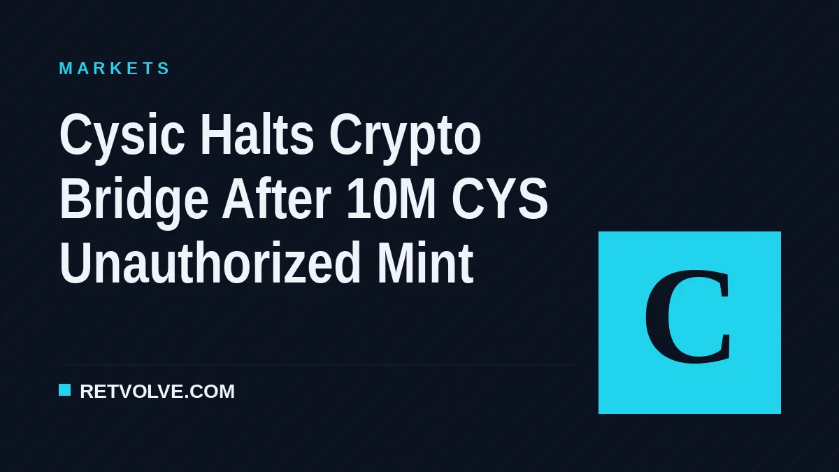Cysic Halts Crypto Bridge After 10M CYS Unauthorized Mint