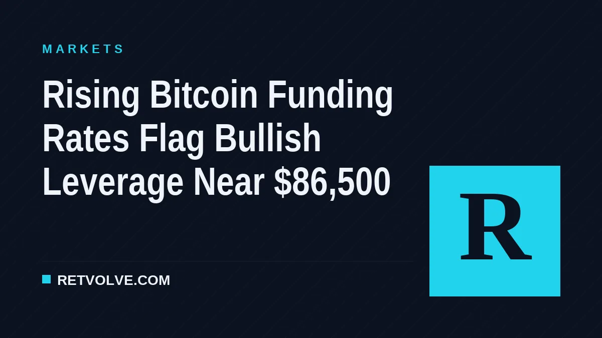 Rising Bitcoin Funding Rates Flag Bullish Leverage Near $86,500