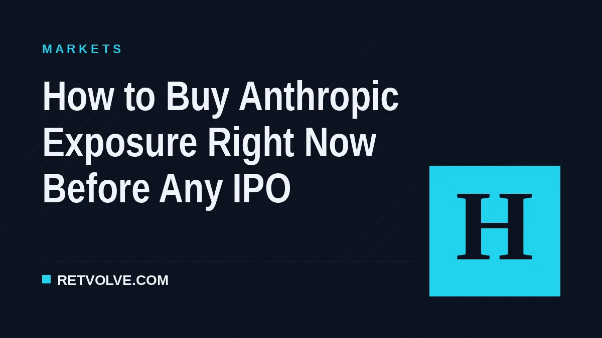 How to Buy Anthropic Exposure Right Now Before Any IPO