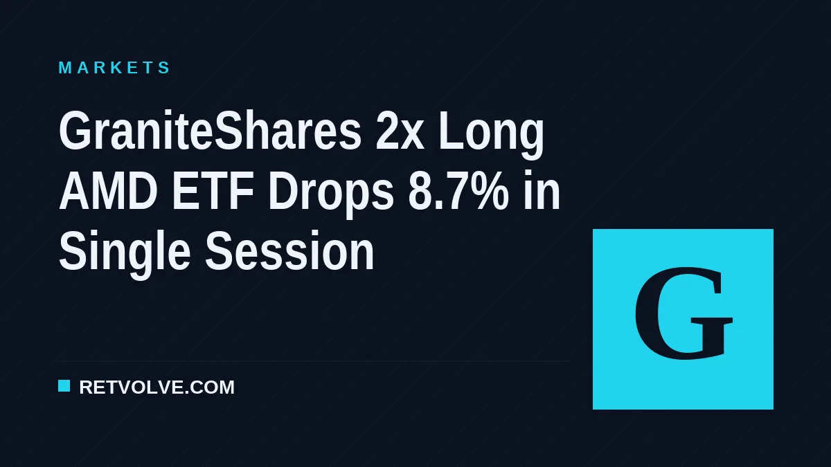 GraniteShares 2x Long AMD ETF Drops 8.7% in Single Session