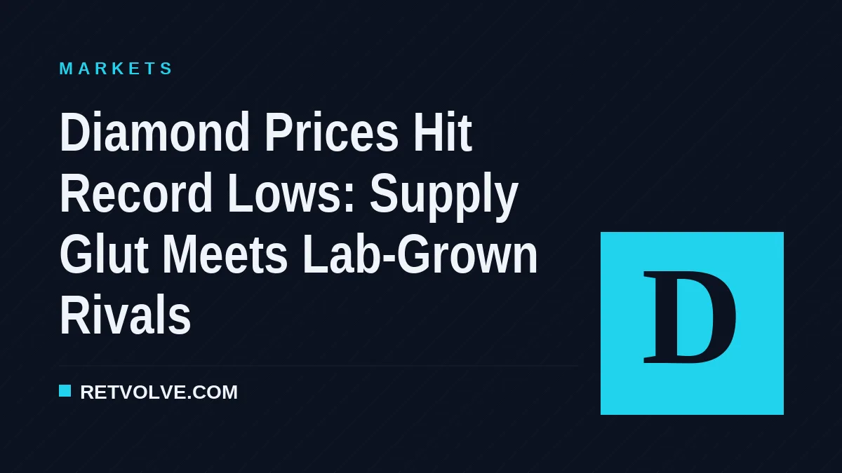 Diamond Prices Hit Record Lows: Supply Glut Meets Lab-Grown Rivals
