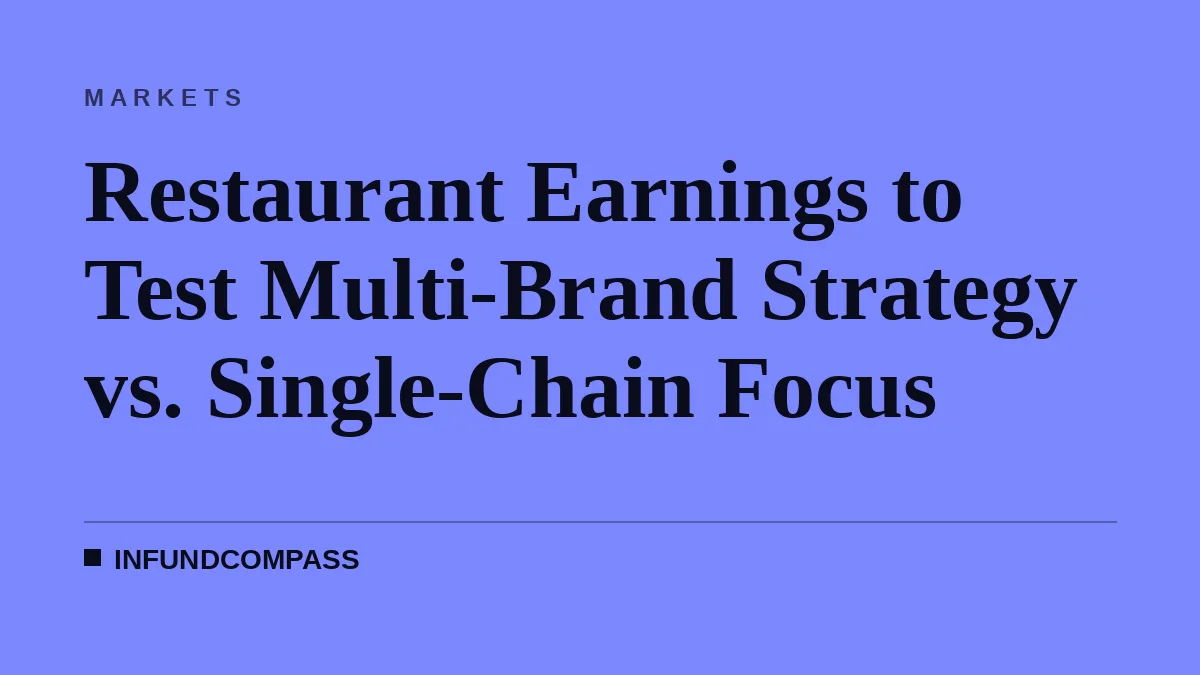 Restaurant Earnings to Test Multi-Brand Strategy vs. Single-Chain Focus